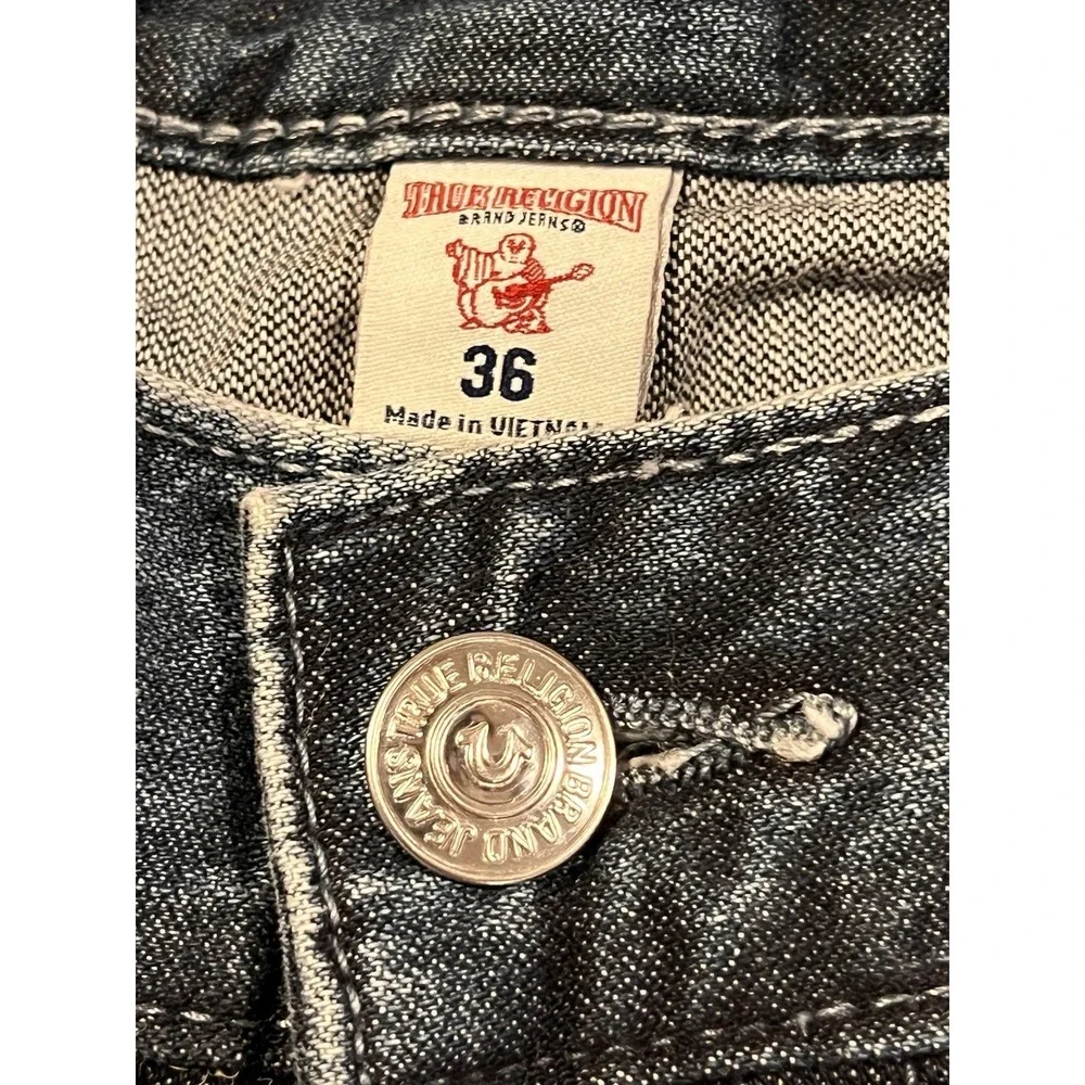True Religion Men's Blue Jeans Bootcut 36
